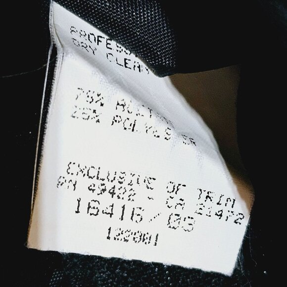 Vintage 1980's Scott McClintock Jacquard Satin Lace Off the Shoulder Dress, Sz 4 - Picture 8 of 8